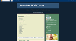 Desktop Screenshot of americanwideloans.blogspot.com