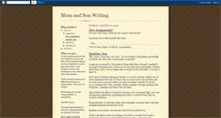 Desktop Screenshot of momandsonwriting.blogspot.com