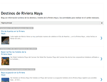 Tablet Screenshot of destinosderivieramaya.blogspot.com