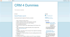 Desktop Screenshot of crm4dummies.blogspot.com
