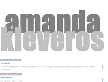 Tablet Screenshot of amandakleveros.blogspot.com
