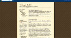 Desktop Screenshot of gettingtothedirt.blogspot.com