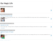 Tablet Screenshot of ourmagiclife.blogspot.com