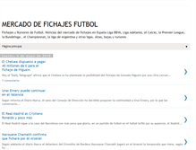 Tablet Screenshot of mercadodefichajesfutbol.blogspot.com