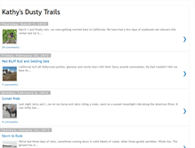 Tablet Screenshot of kathysdustytrails.blogspot.com
