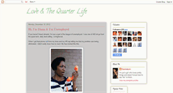 Desktop Screenshot of loveandthequarterlife.blogspot.com