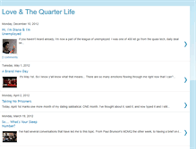 Tablet Screenshot of loveandthequarterlife.blogspot.com