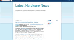 Desktop Screenshot of latest-hardware-news.blogspot.com