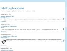 Tablet Screenshot of latest-hardware-news.blogspot.com