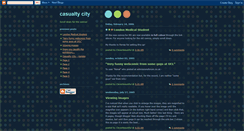 Desktop Screenshot of casualtycity.blogspot.com
