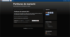 Desktop Screenshot of partiturasdemariachi.blogspot.com