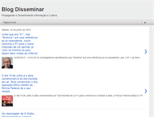 Tablet Screenshot of disseminarinformacao.blogspot.com
