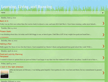 Tablet Screenshot of learninglivingrunning.blogspot.com