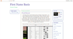 Desktop Screenshot of first-name-basis.blogspot.com