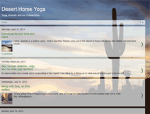 Tablet Screenshot of deserthorseyoga.blogspot.com