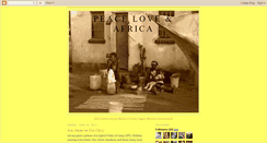 Desktop Screenshot of peaceloveafrica.blogspot.com