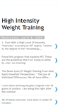 Mobile Screenshot of highintensityweightlifting.blogspot.com