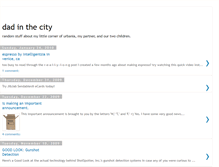 Tablet Screenshot of dadinthecity.blogspot.com