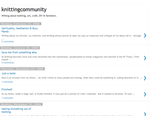 Tablet Screenshot of knittingcommunity.blogspot.com