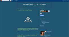 Desktop Screenshot of animal-assistedtherapy.blogspot.com