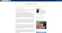 Desktop Screenshot of insert-stuff-here.blogspot.com