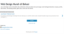 Tablet Screenshot of bekasi-web-design.blogspot.com