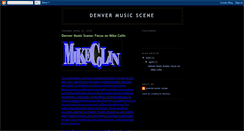 Desktop Screenshot of denvermusicscene2.blogspot.com