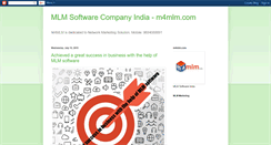 Desktop Screenshot of mlmsoftwareindiausa.blogspot.com