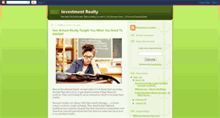 Desktop Screenshot of investmentrealty.blogspot.com