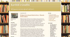 Desktop Screenshot of karthiksgraffiti.blogspot.com