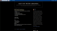 Desktop Screenshot of amandagetfit.blogspot.com