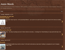 Tablet Screenshot of anniemarek.blogspot.com