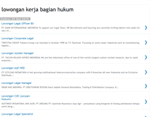 Tablet Screenshot of lowonganbagianhukum.blogspot.com