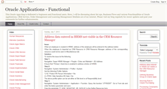 Desktop Screenshot of oracleapplicationsfunctional.blogspot.com