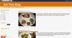 Desktop Screenshot of eatthatblog.blogspot.com