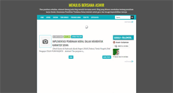 Desktop Screenshot of menulisbersamaaswir.blogspot.com