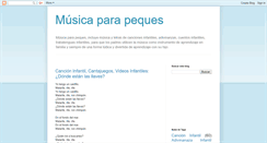 Desktop Screenshot of musica-para-peques.blogspot.com