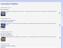 Tablet Screenshot of lavenderfeather.blogspot.com