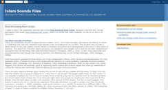 Desktop Screenshot of islamsound.blogspot.com