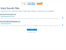 Tablet Screenshot of islamsound.blogspot.com