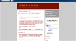 Desktop Screenshot of lambuthchoir.blogspot.com