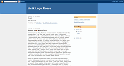 Desktop Screenshot of lirik-lagu-rossa.blogspot.com