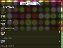 Tablet Screenshot of lucesyfama.blogspot.com