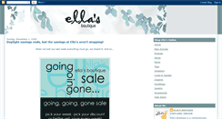 Desktop Screenshot of ellas-boutique.blogspot.com