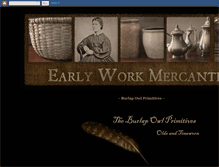 Tablet Screenshot of earlywork-burlapowlprimitives.blogspot.com