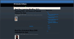 Desktop Screenshot of 3d-animationsoftwares.blogspot.com