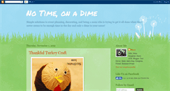 Desktop Screenshot of notimeonadime.blogspot.com