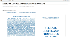 Desktop Screenshot of eternalgospelandprodigiousprayers.blogspot.com