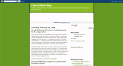 Desktop Screenshot of federalbank.blogspot.com