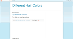 Desktop Screenshot of differenthaircolorss.blogspot.com